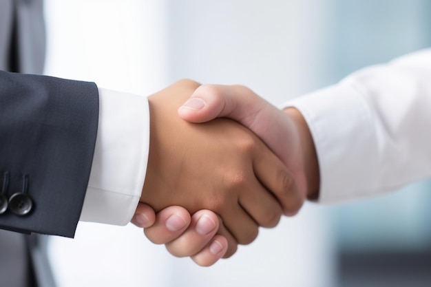 Business handshake for collaboration and success