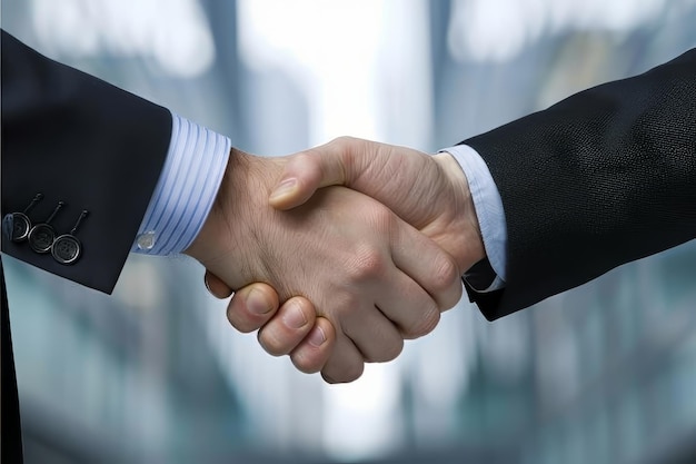 A business handshake