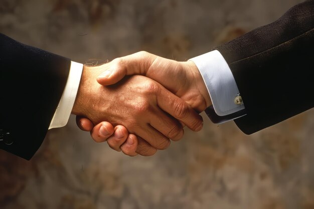 A business handshake