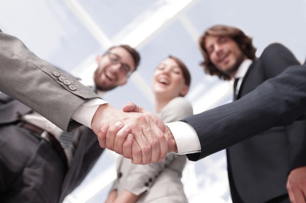 Business handshakethe concept of partnership