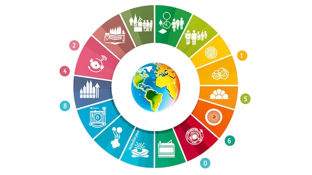 Business infographics Set of pie chart