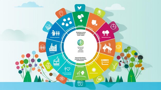 Foto infografiche aziendali set di grafici a torta