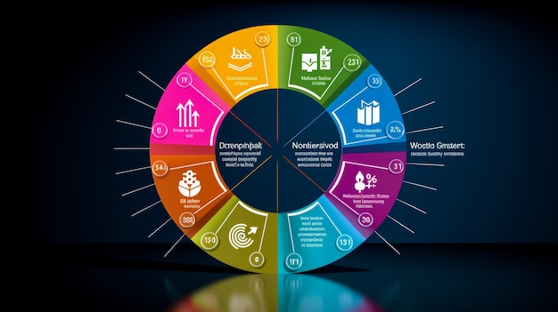 Business infographics Set van pie chart