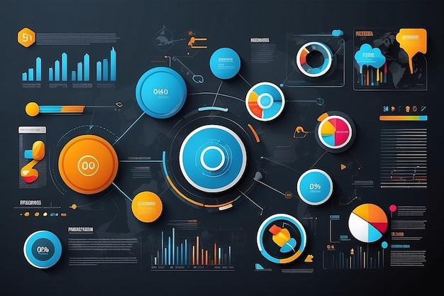 Foto concetto di informazioni commerciali e infografiche