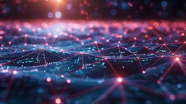 Business Innovation Digital Nexus Grid A Connection of Data Flow and Networking in Abstract Theme