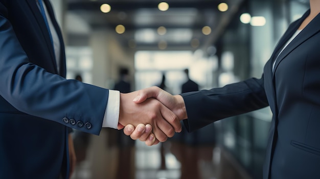 Business Interaction Suits and Handshake After Interview