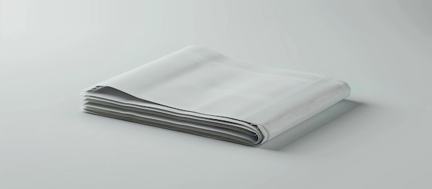 Foto business krant mockup met witte achtergrond en ruimte voor nieuws tekst geïsoleerd
