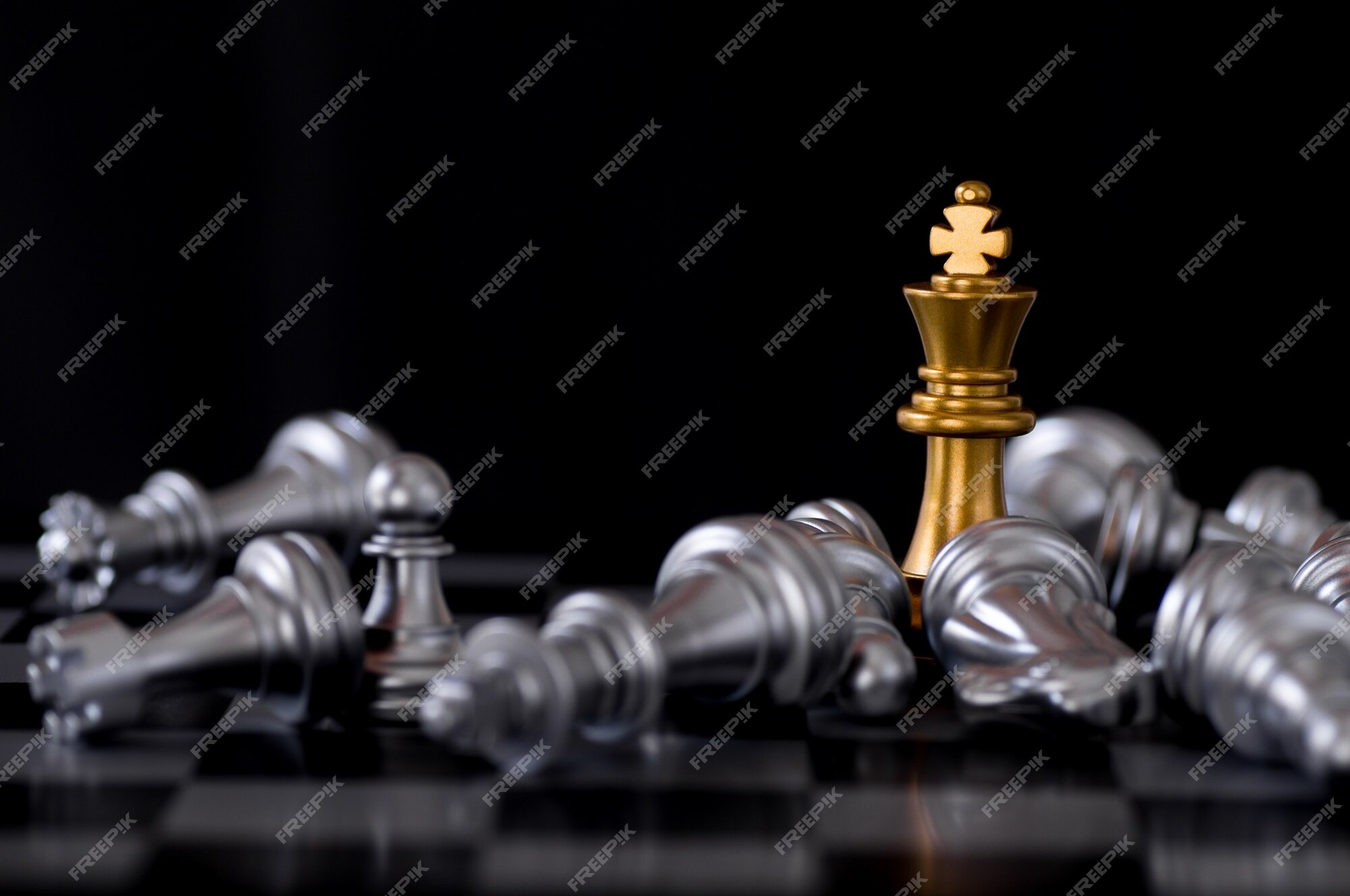 The king is knocked to the ground after being defeated in a game of chess.,  Business, Corporate Stock Footage ft. chess king & chess game - Envato  Elements