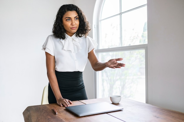 Business leader in a meeting