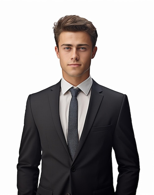 a Business man in a suit white transparent background