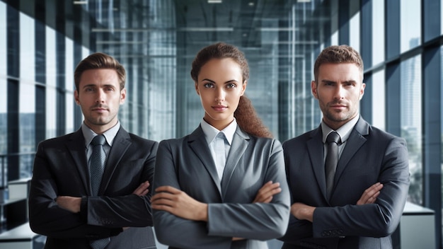 Foto uomo d'affari e donna che lavorano in ufficio