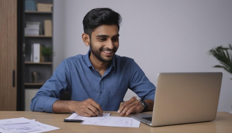 business man working in the office