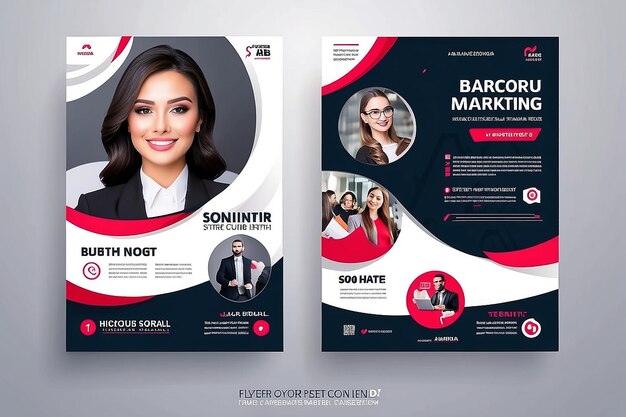 Business marketing banner for flyer and social media post template