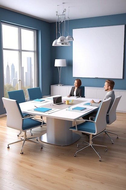 Business meeting 3D concept