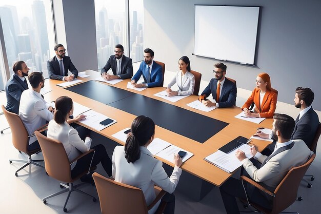 Business meeting time Conference concept
