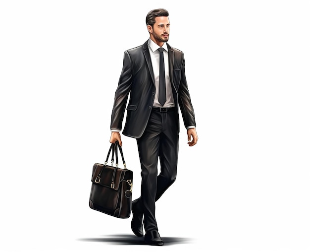 Business men with brief case