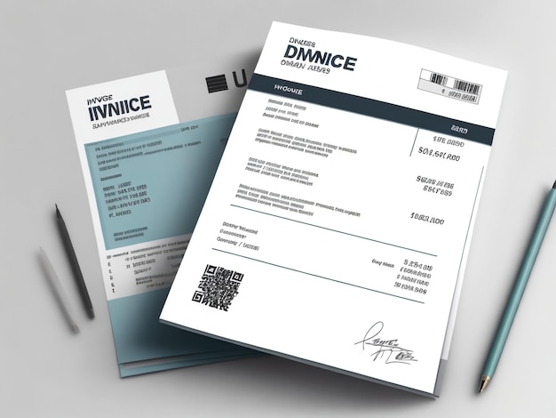 Business Minimal Corporate Invoice design template vector illustration bill form price Creative temp