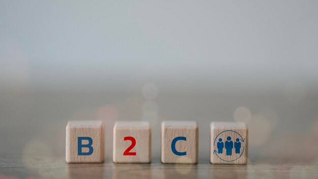 Бизнес-концепция B2C на деревянных блоках