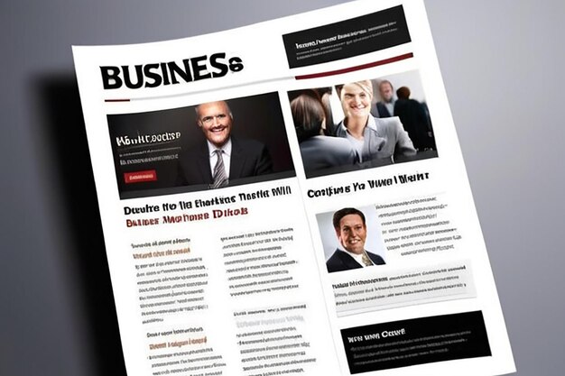 Photo business newsletter template
