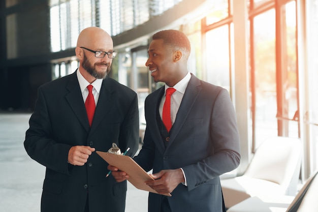 Business partners in a modern office