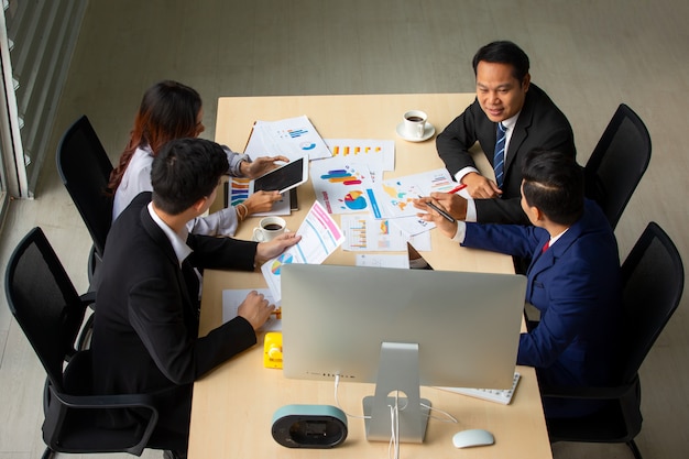 Business peeople meeting in office