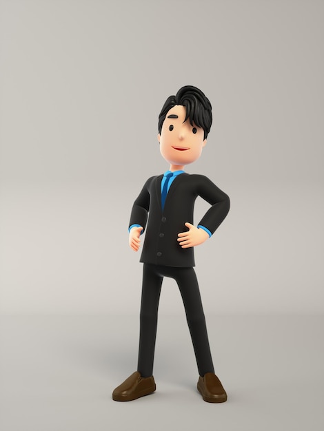 business people 3d cartoon