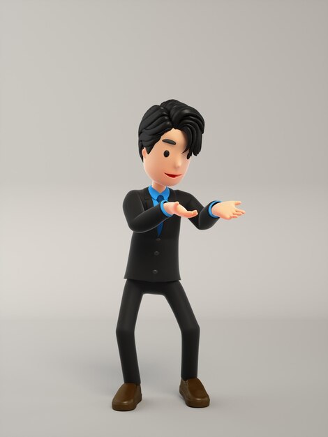 business people 3d cartoon