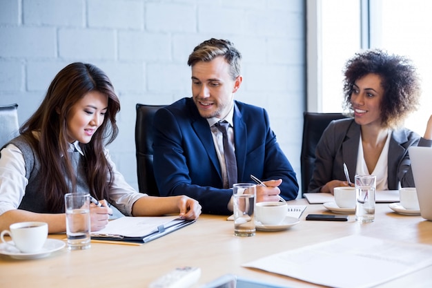 business people in conference room during a meeting in office