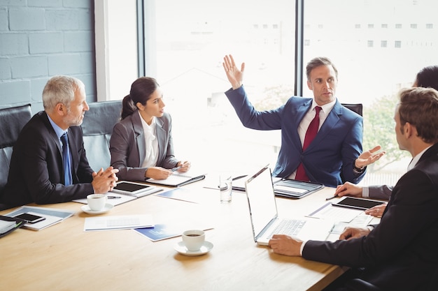 business people in conference room