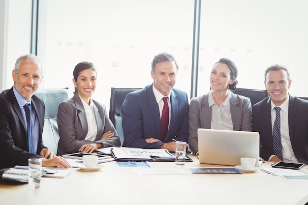 business people in conference room