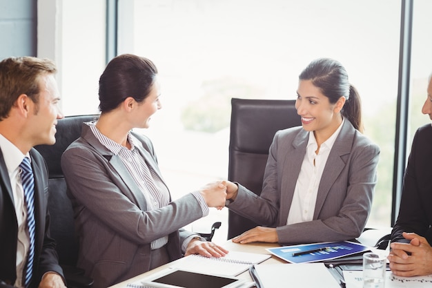 business people in conference room