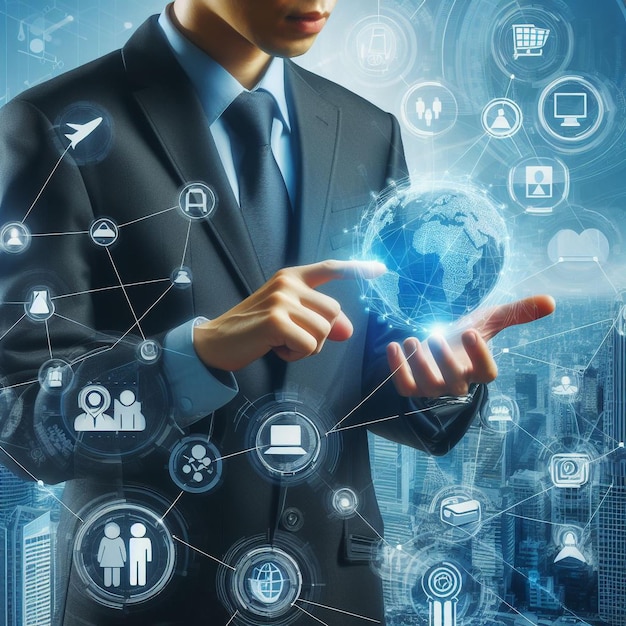 Business people digital technology image