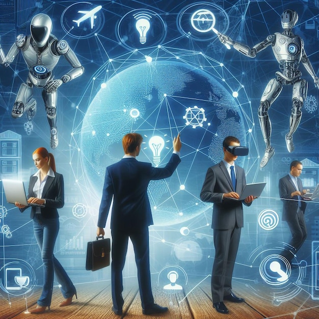 Business people digital technology image