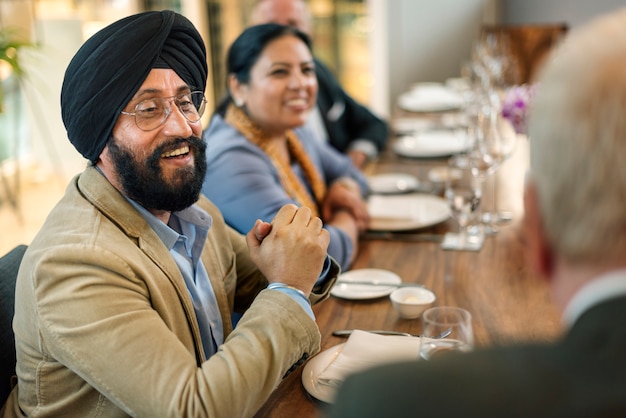 Business People Dining Together Concept