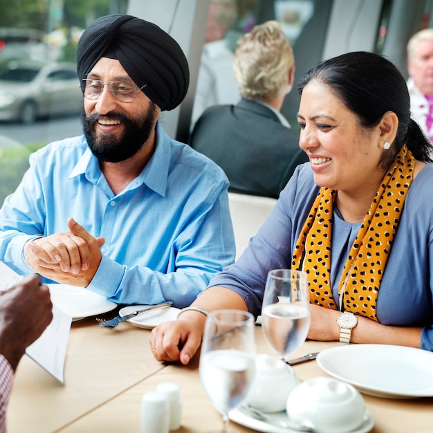 Business People Dining Together Concept