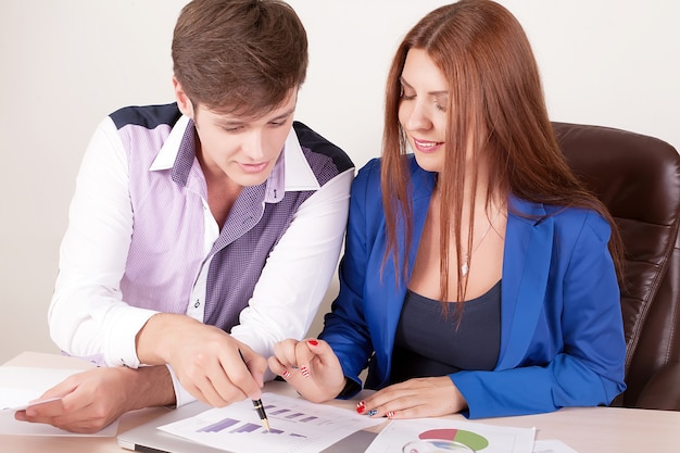 Business people discussing during a meeting