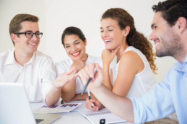 Business people discussing in office