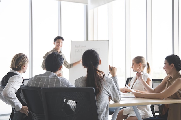 Business people discussing together in conference