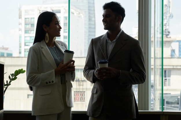 Business People Drinking Coffee