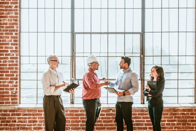 Business people greeting by shake hands