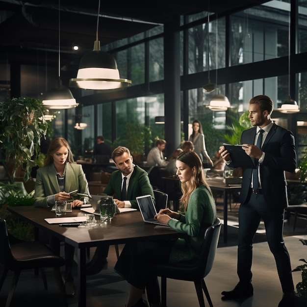 Business people having discussion dispute or disagreement at meeting