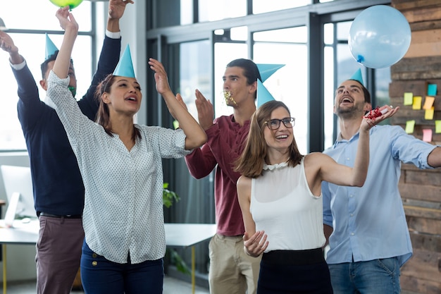 business people having fun