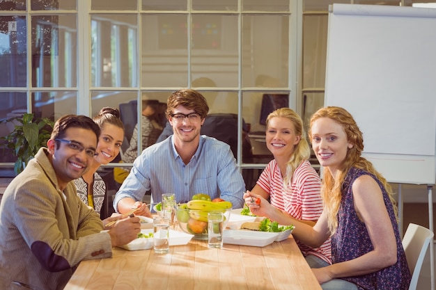 Business people having lunch