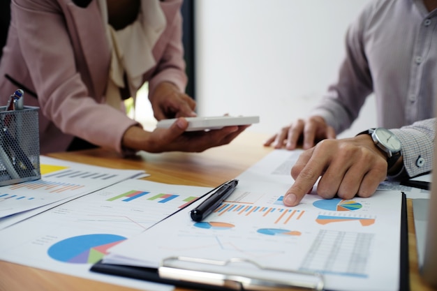 business people meeting design ideas professional investor working new start up project