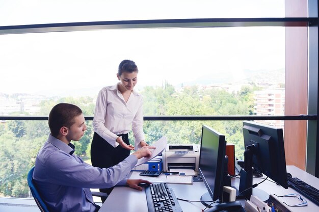 business people in a meeting at office