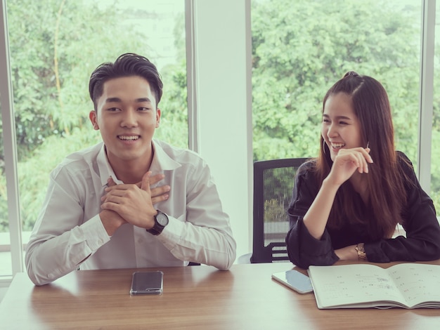 Business people in meeting room,Businessman explaining new business ideas