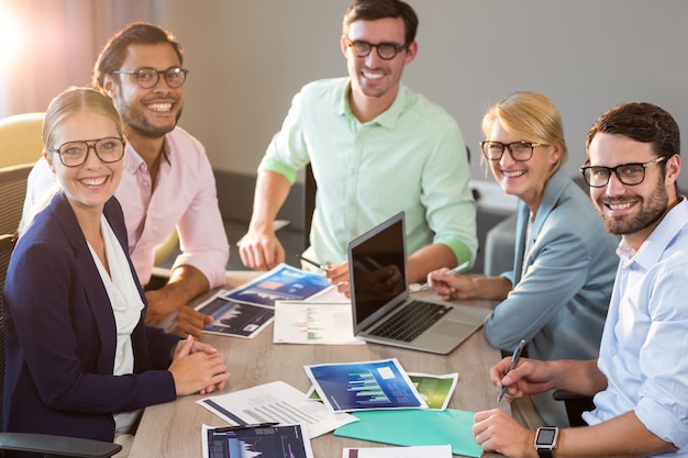 Business people during a meeting