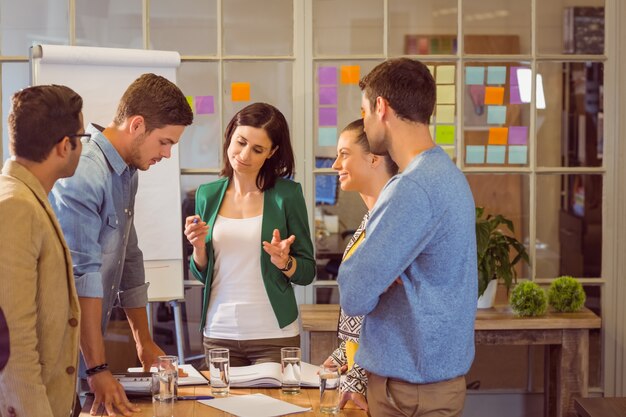 Business people during a meeting 