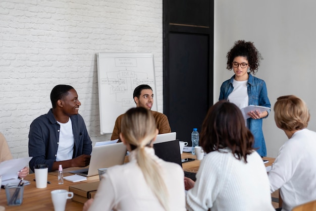 Business people in meeting