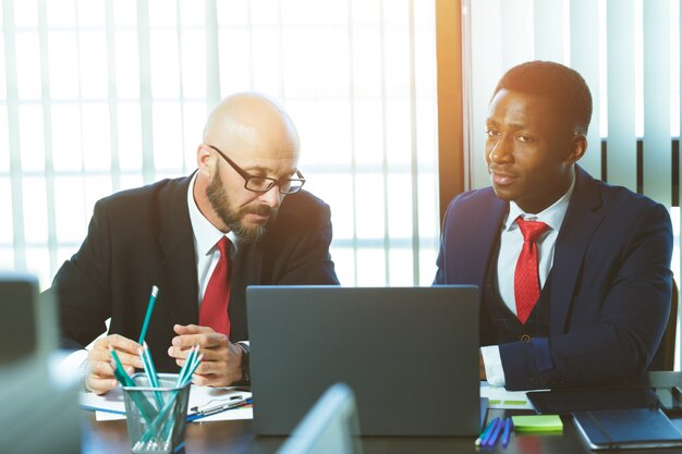 Business people in modern office